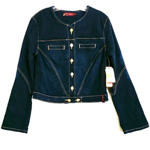 NWT Fetish Dark Wash Longsleeve  Crop Jean…